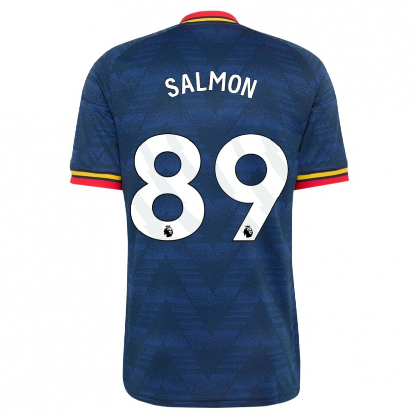 Danxen Criança Camisola Marli Salmon #89 Midnightblue Amarelo Vermelho Alternativa 2026/27 Camisa Brasil