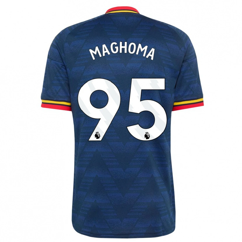 Danxen Criança Camisola Jaden Maghoma #95 Midnightblue Amarelo Vermelho Alternativa 2026/27 Camisa Brasil