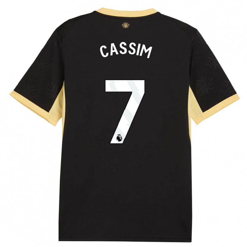 Danxen Criança Camisola Karim Cassim #7 Preto Amarelo Alternativa 2026/27 Camisa Brasil