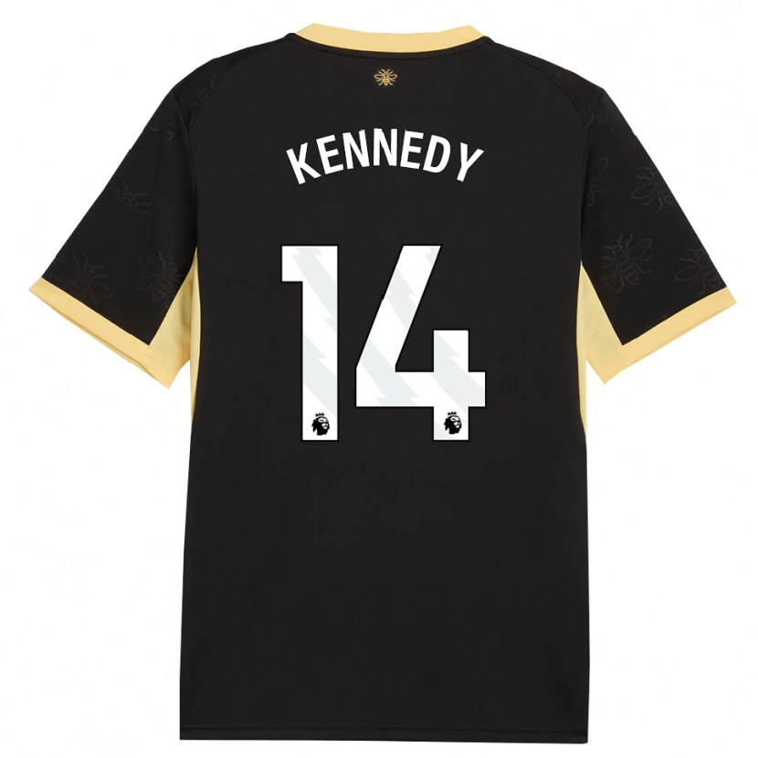 Danxen Criança Camisola Alanna Kennedy #14 Preto Amarelo Alternativa 2026/27 Camisa Brasil