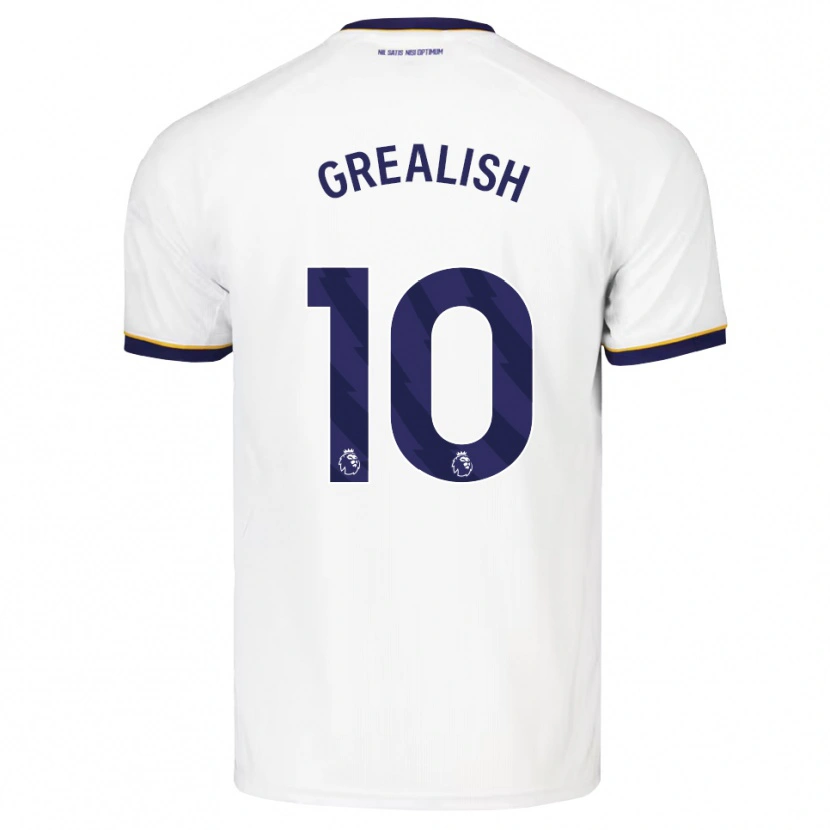 Danxen Criança Camisola Jack Grealish #10 Midnightblue Branco Amarelo Alternativa 2026/27 Camisa Brasil