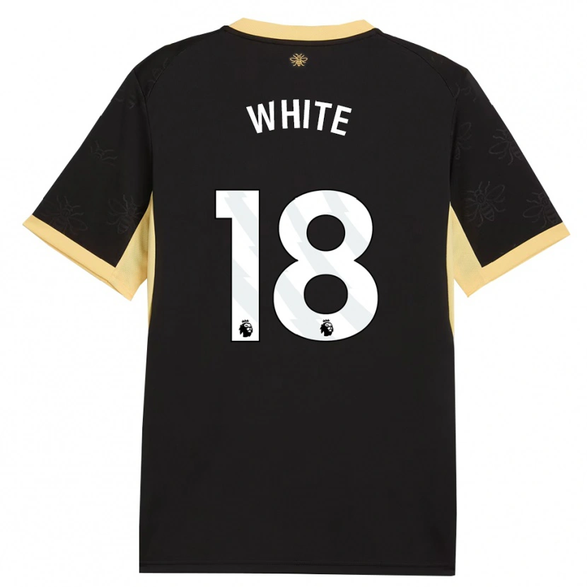 Danxen Criança Camisola Ellen White #18 Preto Amarelo Alternativa 2026/27 Camisa Brasil