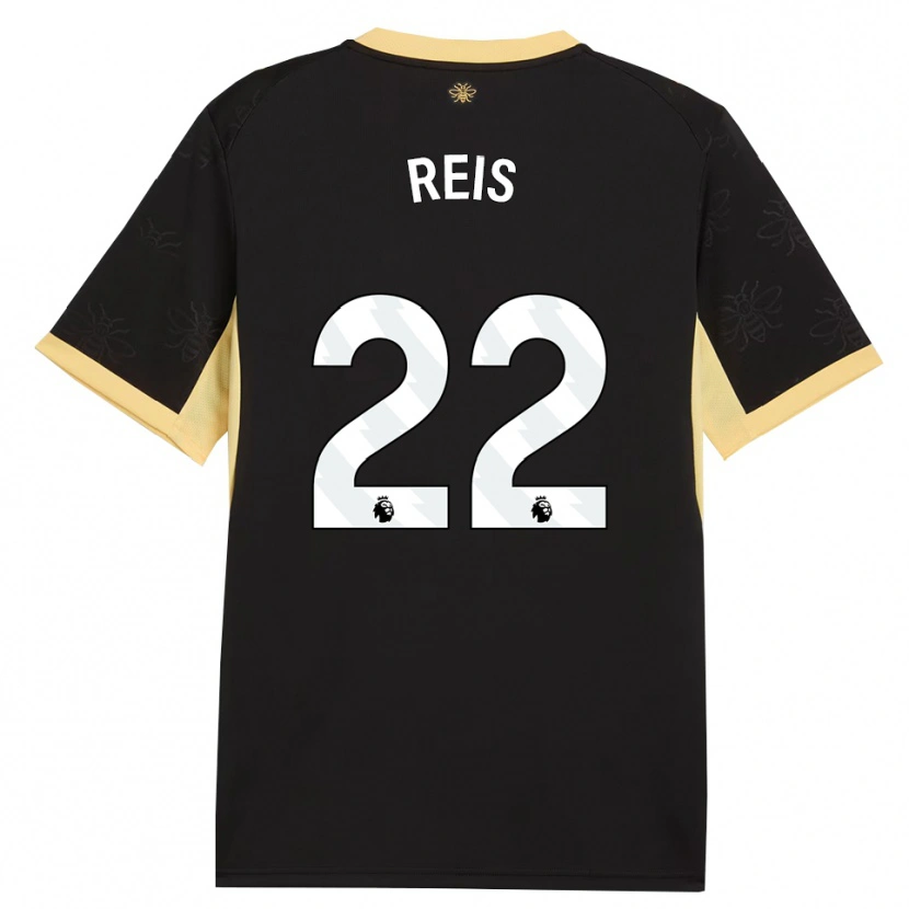 Danxen Criança Camisola Vitor Reis #22 Preto Amarelo Alternativa 2026/27 Camisa Brasil