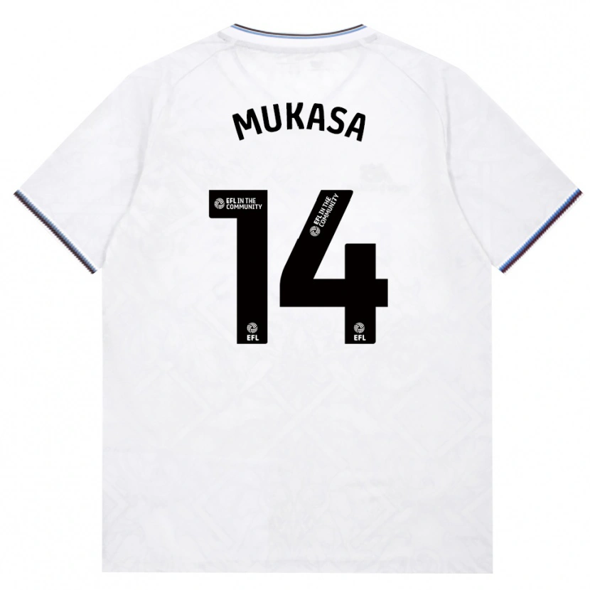 Danxen Criança Camisola Divine Mukasa #14 Borgonha Branco Alternativa 2026/27 Camisa Brasil