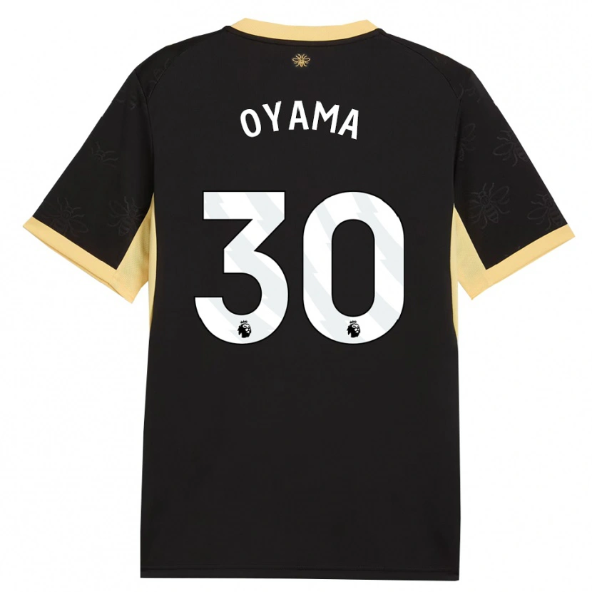 Danxen Criança Camisola Aemu Oyama #30 Preto Amarelo Alternativa 2026/27 Camisa Brasil