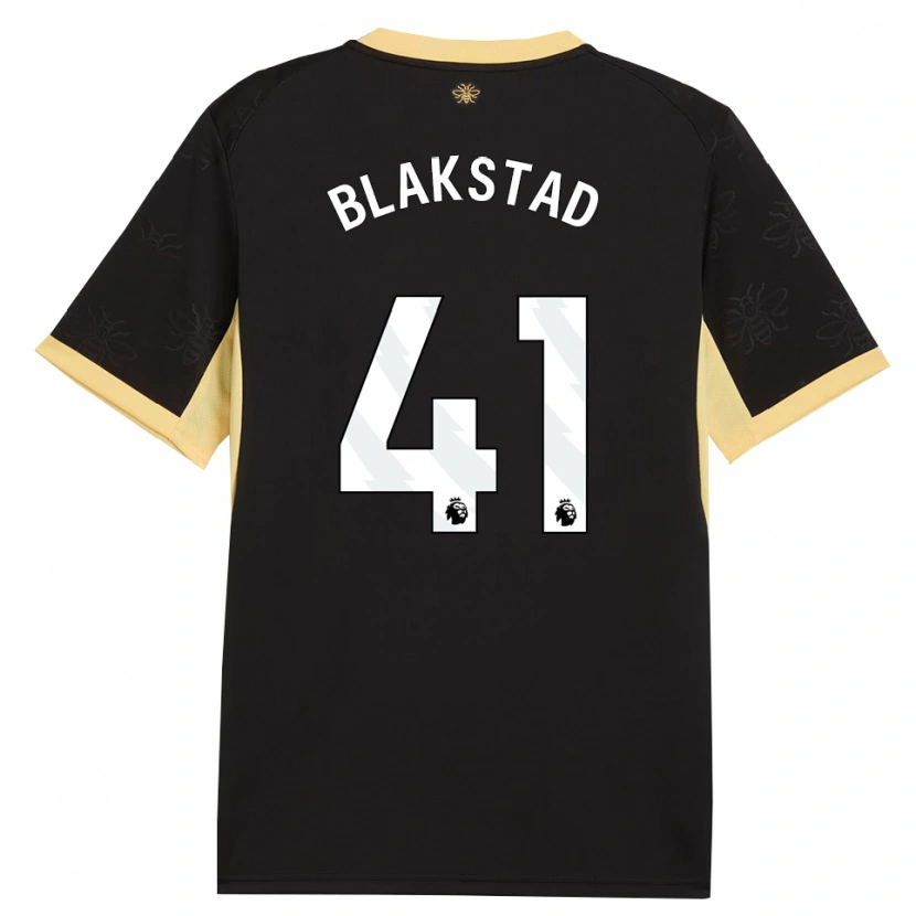 Danxen Criança Camisola Julie Blakstad #41 Preto Amarelo Alternativa 2026/27 Camisa Brasil