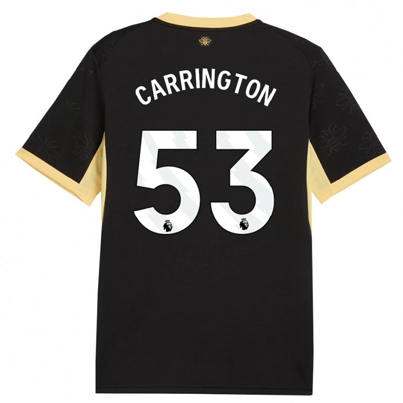Danxen Criança Camisola Ezra Carrington #53 Preto Amarelo Alternativa 2026/27 Camisa Brasil
