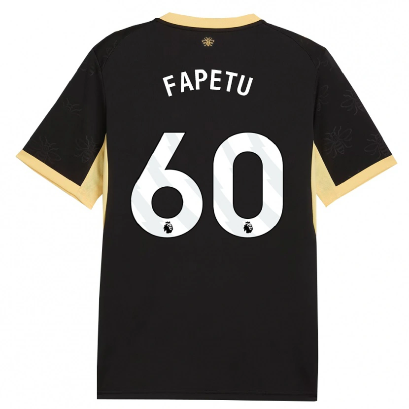 Danxen Criança Camisola Femi Fapetu #60 Preto Amarelo Alternativa 2026/27 Camisa Brasil