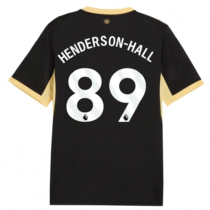 Danxen Criança Camisola Matty Henderson-Hall #89 Preto Amarelo Alternativa 2026/27 Camisa Brasil
