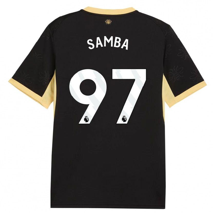 Danxen Criança Camisola Tyrone Samba #97 Preto Amarelo Alternativa 2026/27 Camisa Brasil