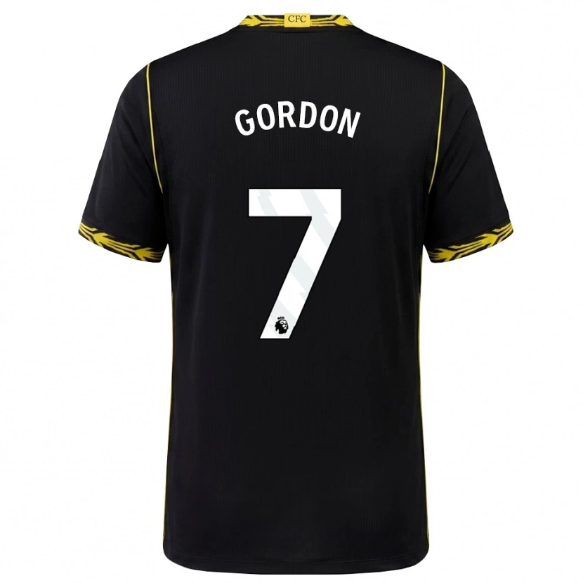 Danxen Criança Camisola Sol Gordon #7 Preto Amarelo Alternativa 2026/27 Camisa Brasil