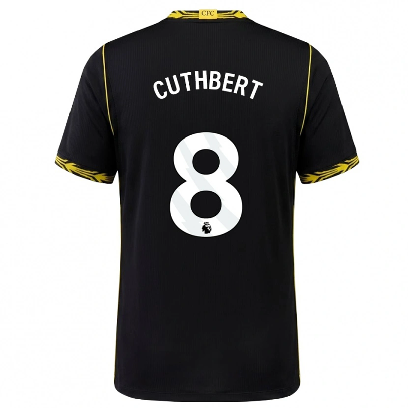 Danxen Criança Camisola Erin Cuthbert #8 Preto Amarelo Alternativa 2026/27 Camisa Brasil