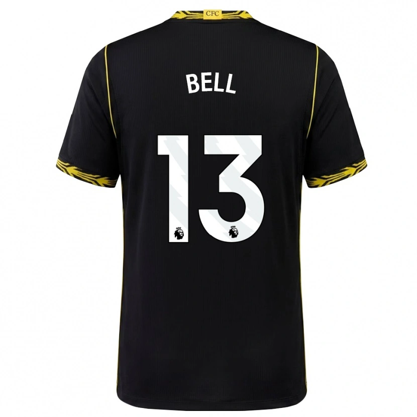 Danxen Criança Camisola Toby Bell #13 Preto Amarelo Alternativa 2026/27 Camisa Brasil