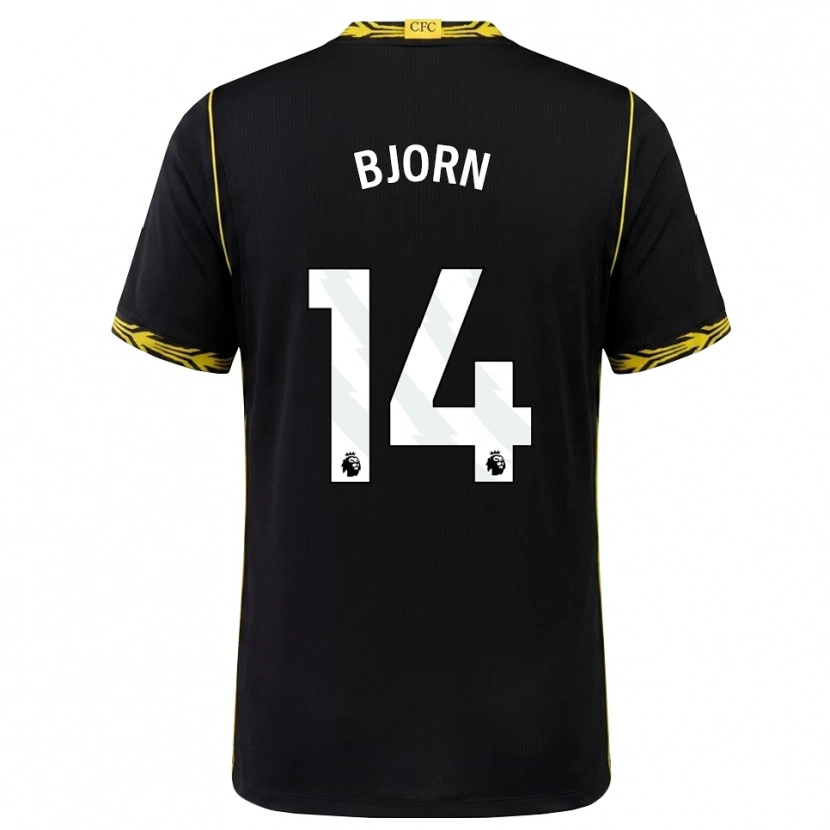 Danxen Criança Camisola Nathalie Björn #14 Preto Amarelo Alternativa 2026/27 Camisa Brasil