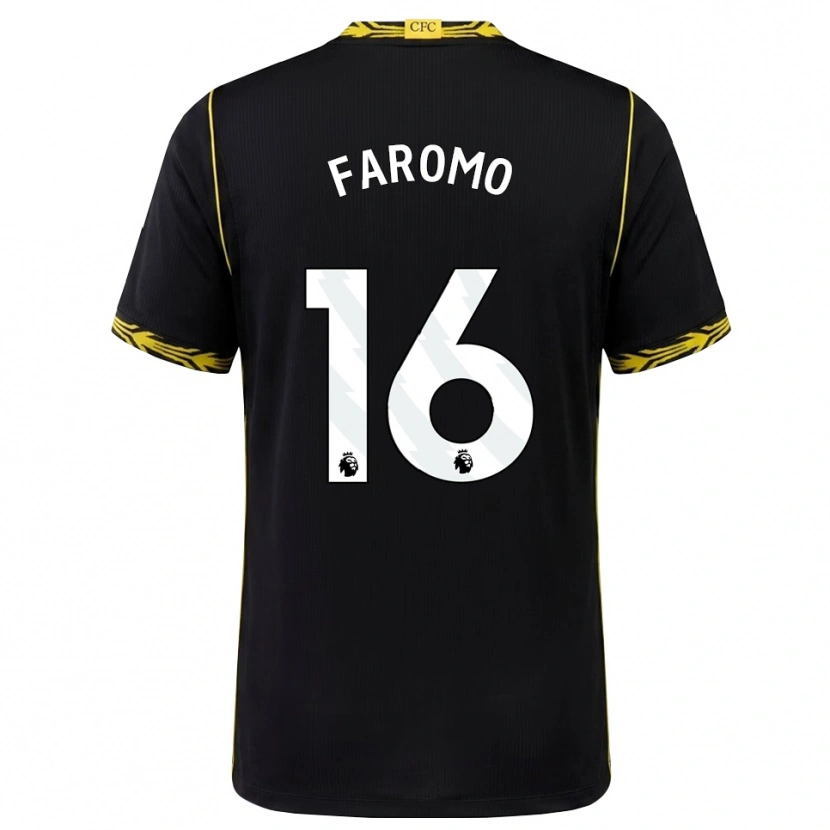 Danxen Criança Camisola Trey Faromo #16 Preto Amarelo Alternativa 2026/27 Camisa Brasil
