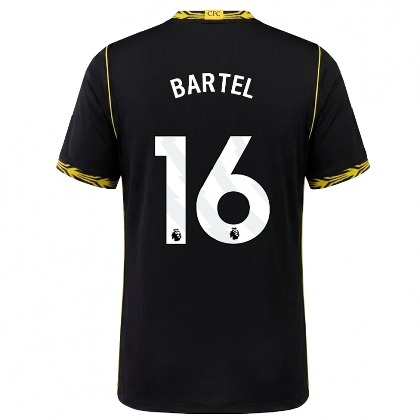 Danxen Criança Camisola Júlia Bartel #16 Preto Amarelo Alternativa 2026/27 Camisa Brasil