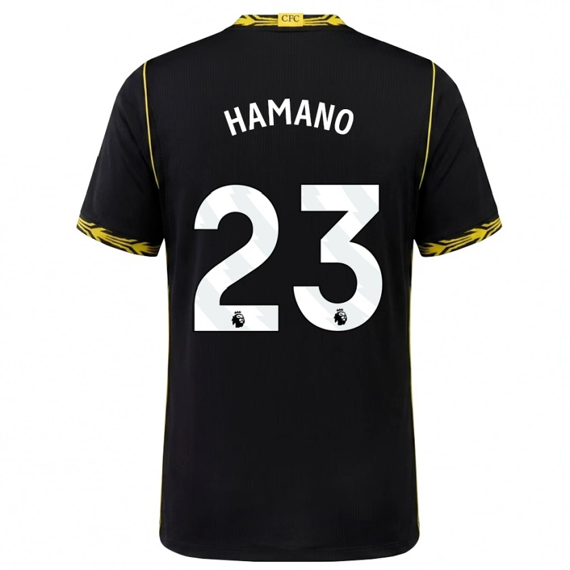 Danxen Criança Camisola Maika Hamano #23 Preto Amarelo Alternativa 2026/27 Camisa Brasil