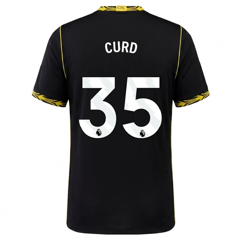 Danxen Criança Camisola Ted Curd #35 Preto Amarelo Alternativa 2026/27 Camisa Brasil