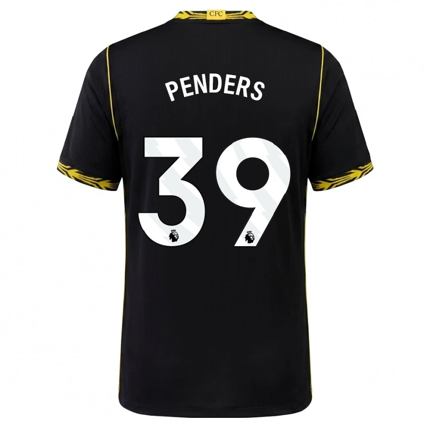 Danxen Criança Camisola Mike Penders #39 Preto Amarelo Alternativa 2026/27 Camisa Brasil