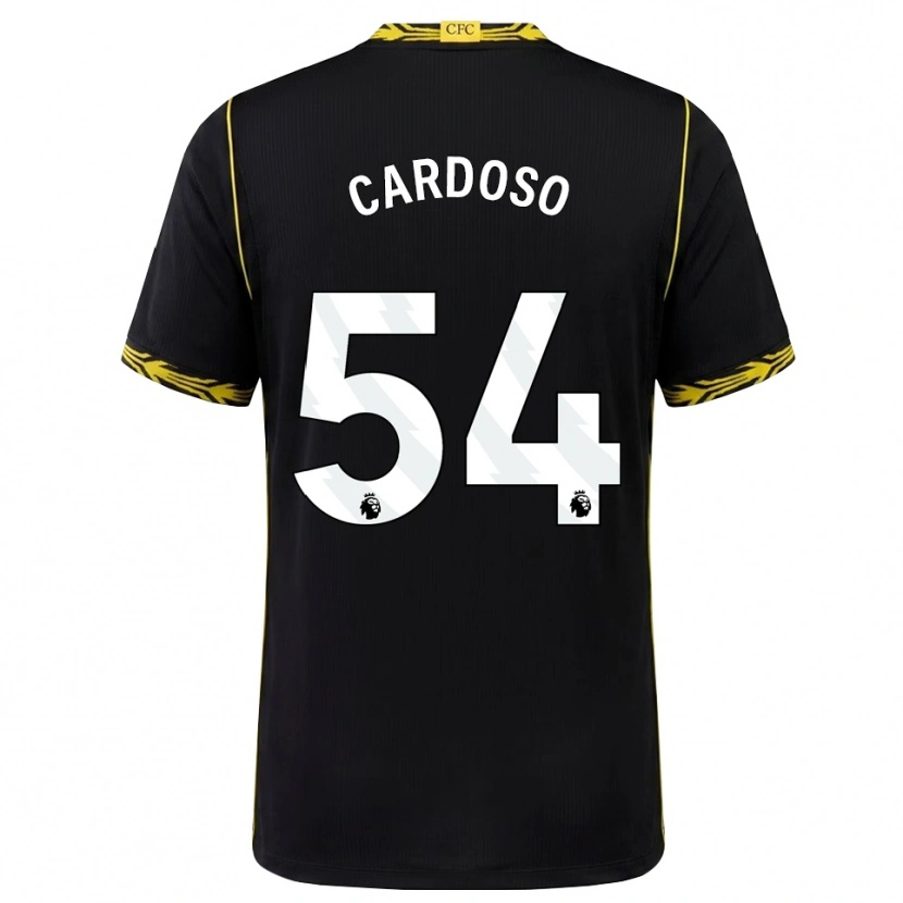 Danxen Criança Camisola Leo Cardoso #54 Preto Amarelo Alternativa 2026/27 Camisa Brasil