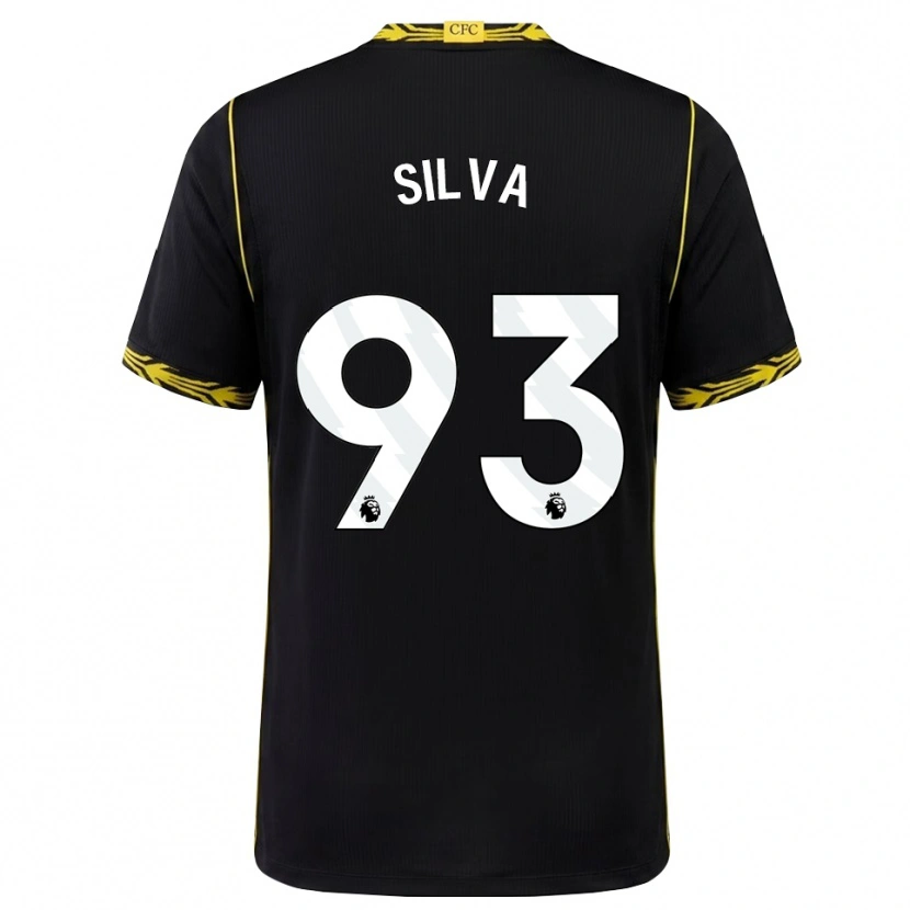 Danxen Criança Camisola Isaac Badu #93 Preto Amarelo Alternativa 2026/27 Camisa Brasil