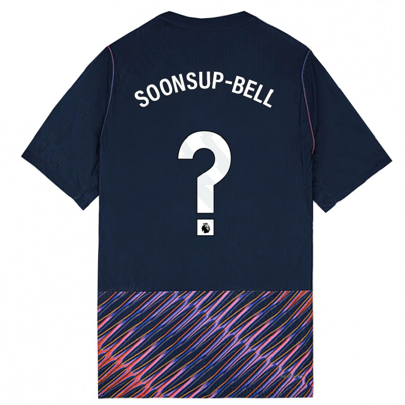 Danxen Criança Camisola Jude Soonsup-Bell #0 Azul Real Branco Alternativa 2026/27 Camisa Brasil