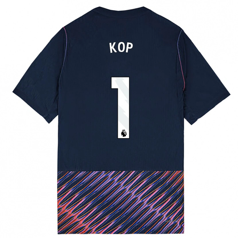 Danxen Criança Camisola Lize Kop #1 Azul Real Branco Alternativa 2026/27 Camisa Brasil