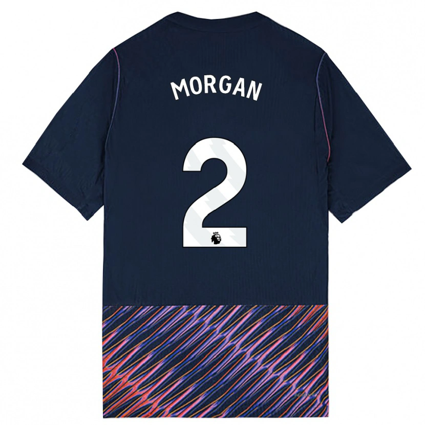 Danxen Criança Camisola Esther Morgan #2 Azul Real Branco Alternativa 2026/27 Camisa Brasil