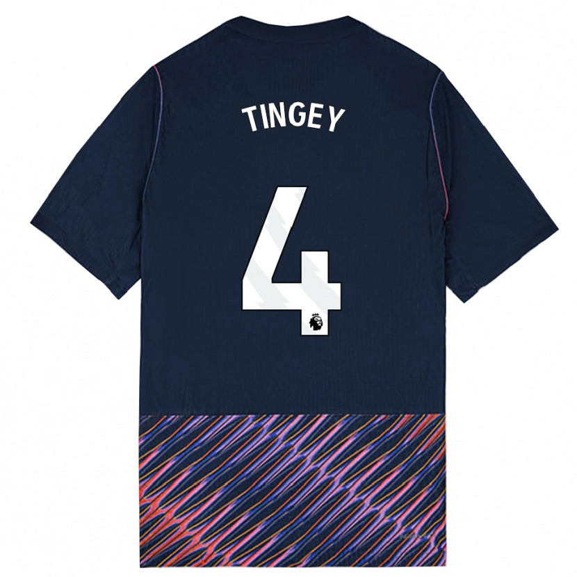 Danxen Criança Camisola Tyler Tingey #4 Azul Real Branco Alternativa 2026/27 Camisa Brasil