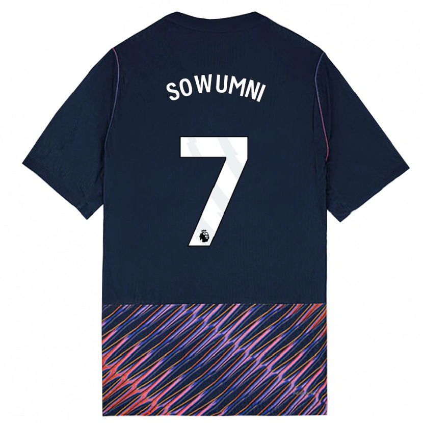 Danxen Criança Camisola Elisha Sowunmi #7 Azul Real Branco Alternativa 2026/27 Camisa Brasil