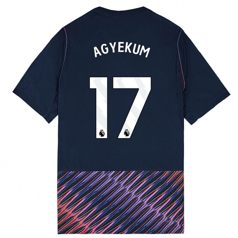 Danxen Criança Camisola Ezra Agyekum #17 Azul Real Branco Alternativa 2026/27 Camisa Brasil