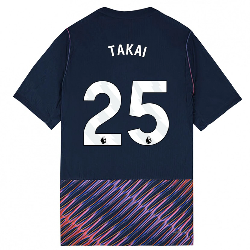 Danxen Criança Camisola Kota Takai #25 Azul Real Branco Alternativa 2026/27 Camisa Brasil