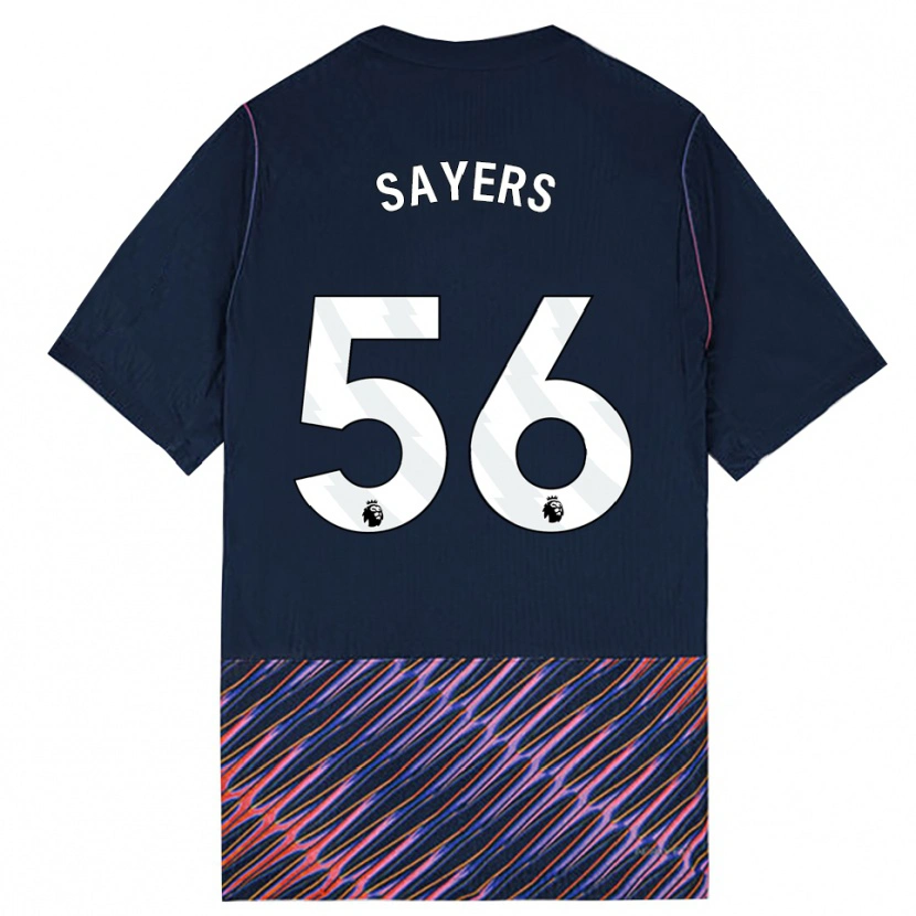 Danxen Criança Camisola Charlie Sayers #56 Azul Real Branco Alternativa 2026/27 Camisa Brasil