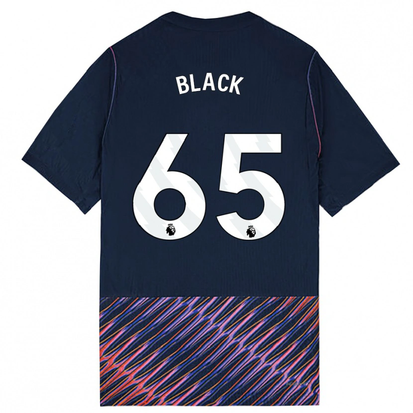 Danxen Criança Camisola Leo Black #65 Azul Real Branco Alternativa 2026/27 Camisa Brasil