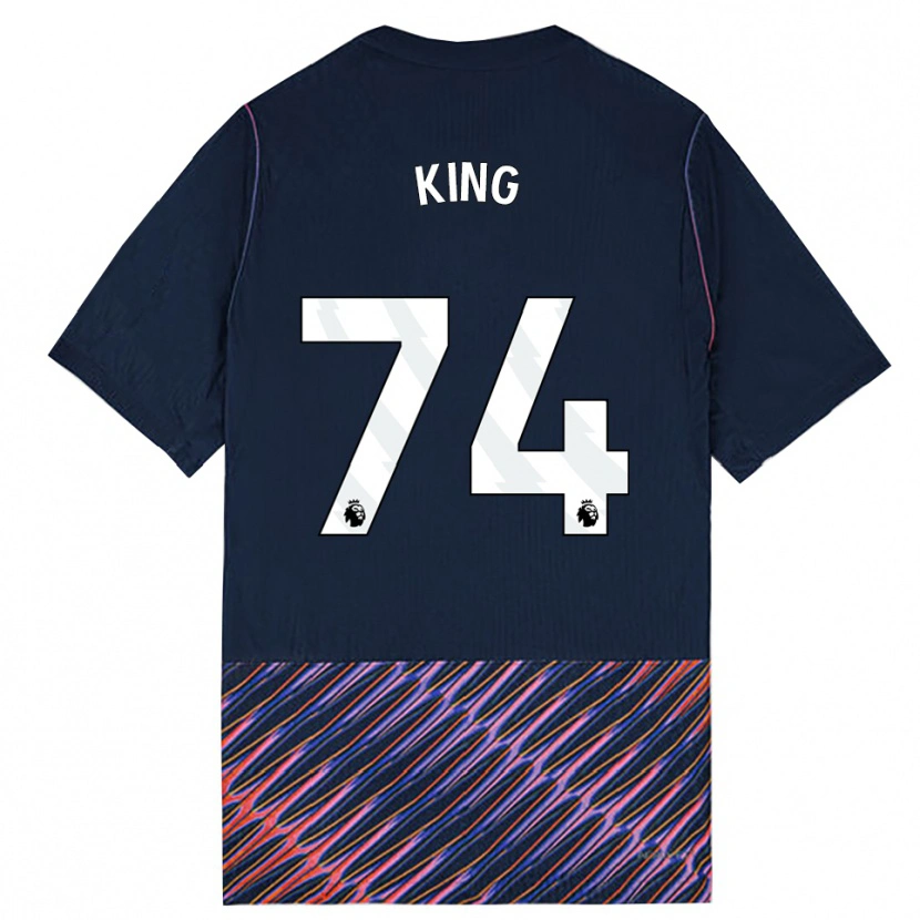 Danxen Criança Camisola Maeson King #74 Azul Real Branco Alternativa 2026/27 Camisa Brasil