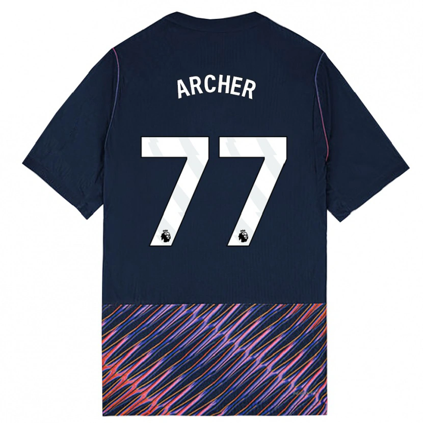 Danxen Criança Camisola Samual Archer #77 Azul Real Branco Alternativa 2026/27 Camisa Brasil