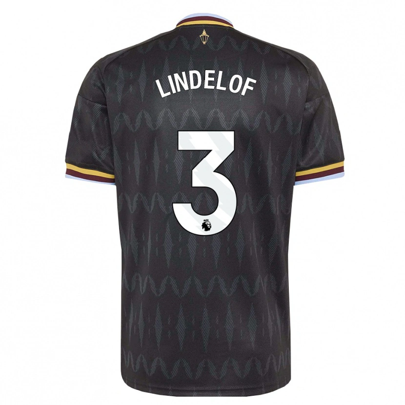 Danxen Criança Camisola Victor Lindelöf #3 Cornflowerblue Preto Amarelo Alternativa 2026/27 Camisa Brasil