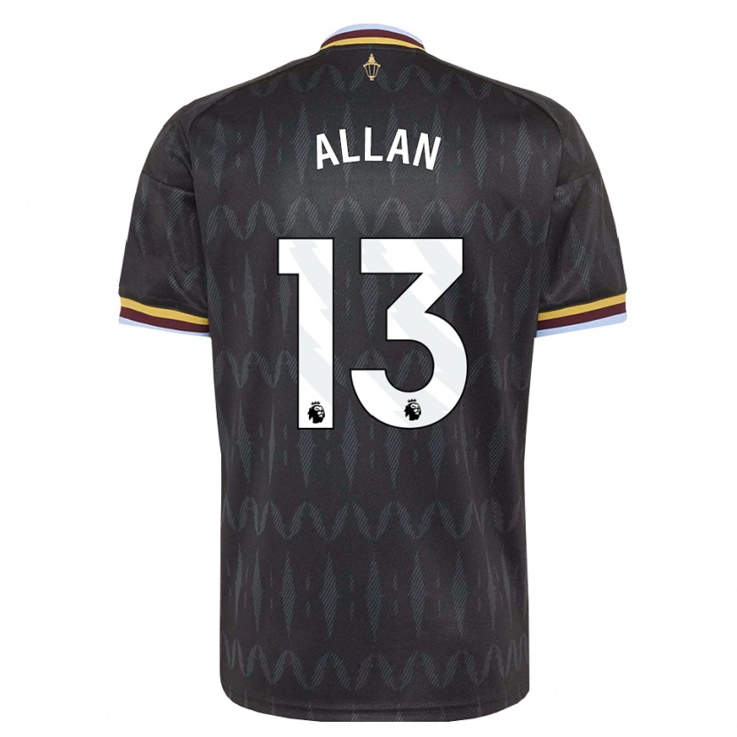 Danxen Criança Camisola Jack Allan #13 Cornflowerblue Preto Amarelo Alternativa 2026/27 Camisa Brasil
