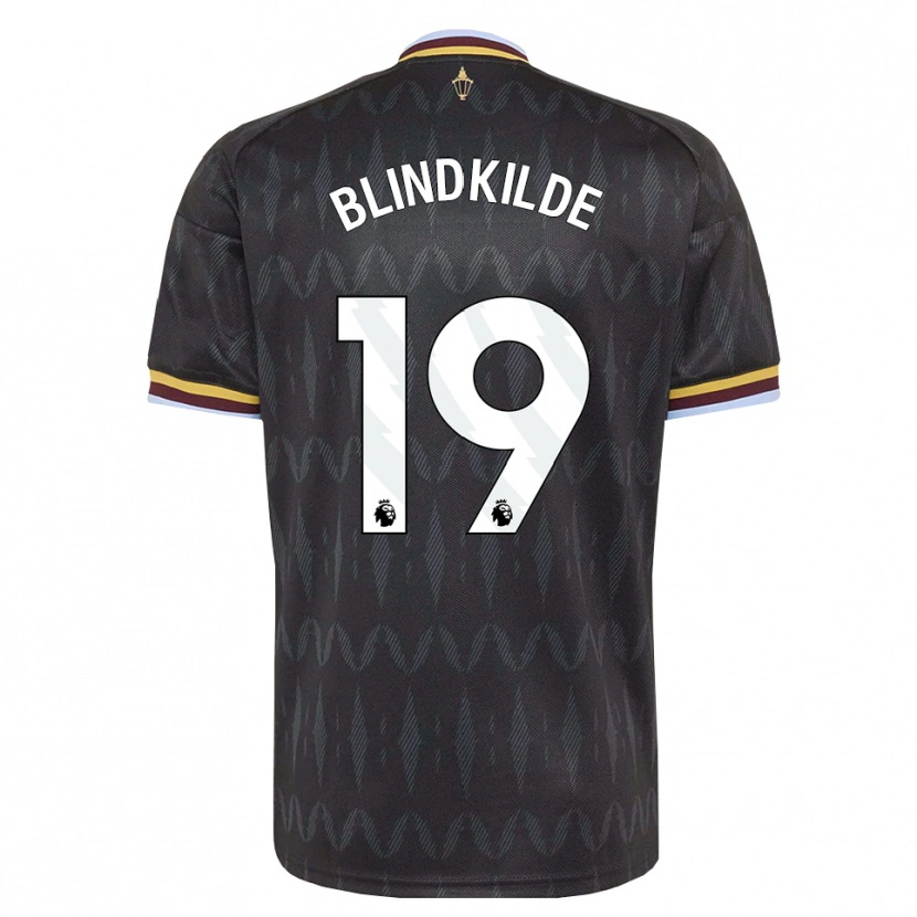 Danxen Criança Camisola Laura Blindkilde #19 Cornflowerblue Preto Amarelo Alternativa 2026/27 Camisa Brasil