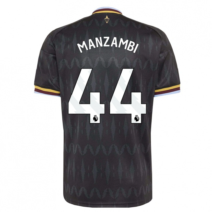 Danxen Criança Camisola Johan Manzambi #44 Cornflowerblue Preto Amarelo Alternativa 2026/27 Camisa Brasil