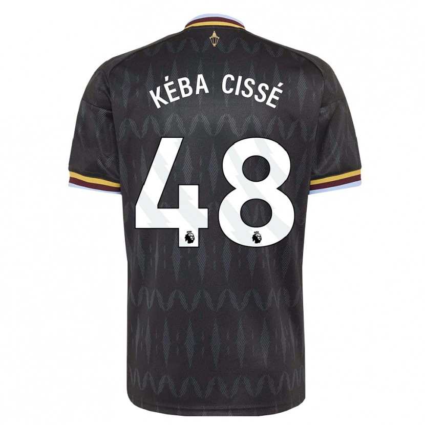 Danxen Criança Camisola Modou Kéba Cissé #48 Cornflowerblue Preto Amarelo Alternativa 2026/27 Camisa Brasil