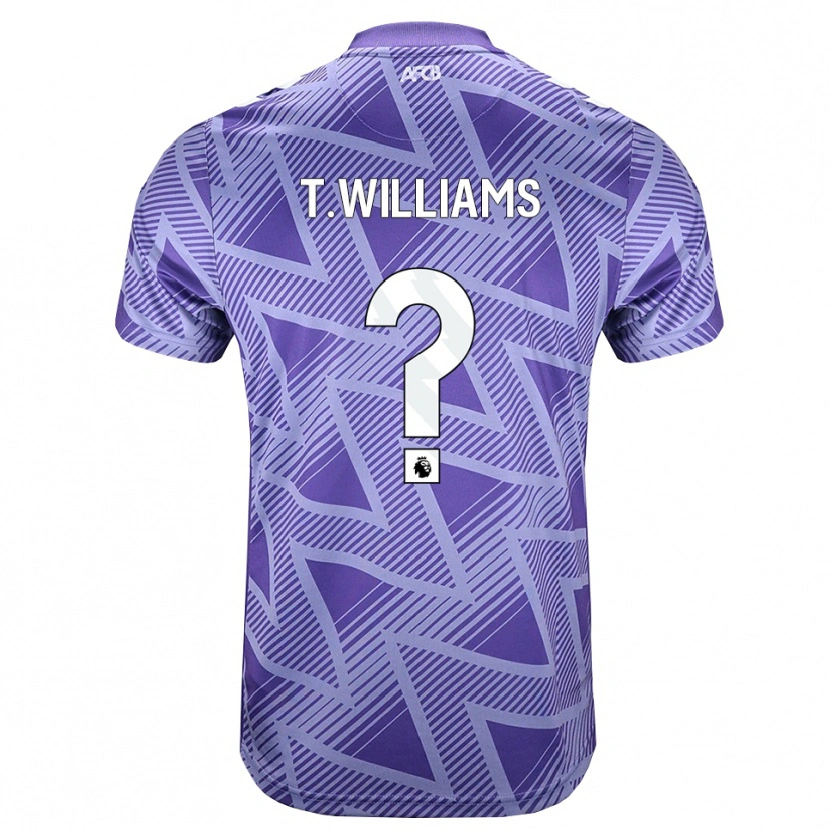 Danxen Criança Camisola Toure Williams #0 Palevioletred Branco Alternativa 2026/27 Camisa Brasil