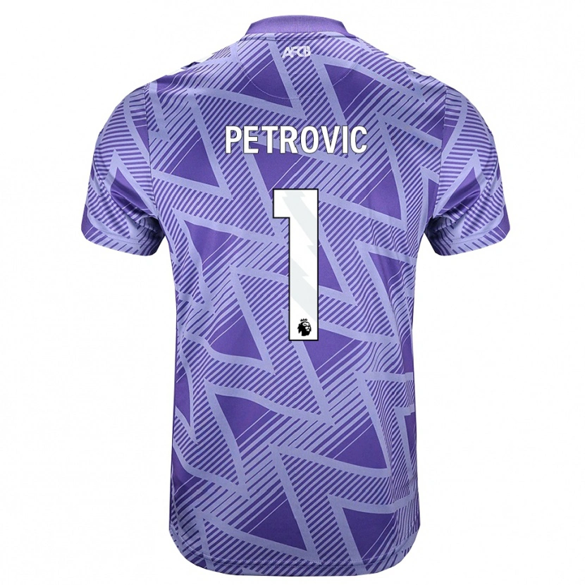 Danxen Criança Camisola Djordje Petrovic #1 Palevioletred Branco Alternativa 2026/27 Camisa Brasil