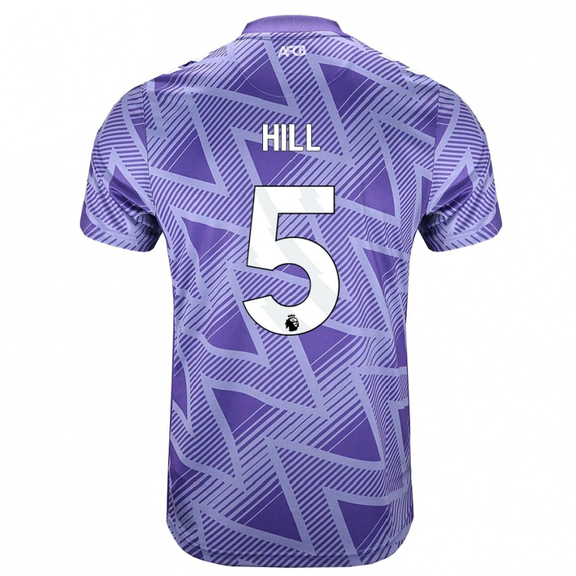 Danxen Criança Camisola James Hill #5 Palevioletred Branco Alternativa 2026/27 Camisa Brasil