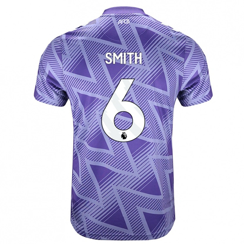 Danxen Criança Camisola Maisy Smith #6 Palevioletred Branco Alternativa 2026/27 Camisa Brasil