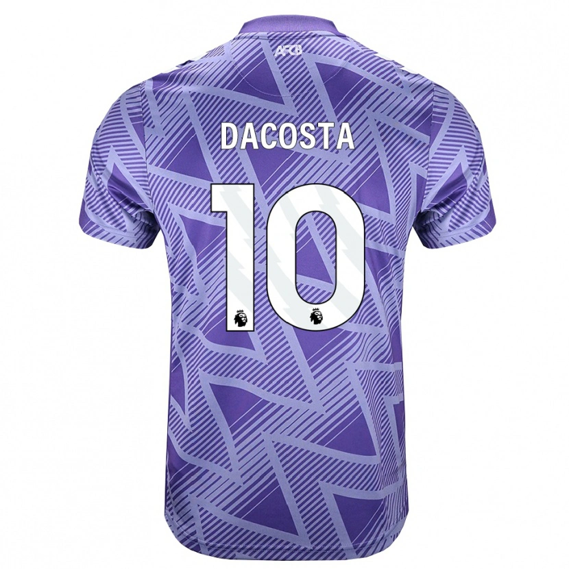 Danxen Criança Camisola Michael Dacosta #10 Palevioletred Branco Alternativa 2026/27 Camisa Brasil