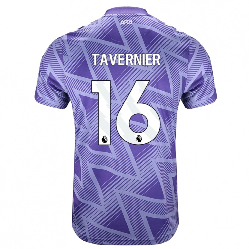 Danxen Criança Camisola Marcus Tavernier #16 Palevioletred Branco Alternativa 2026/27 Camisa Brasil