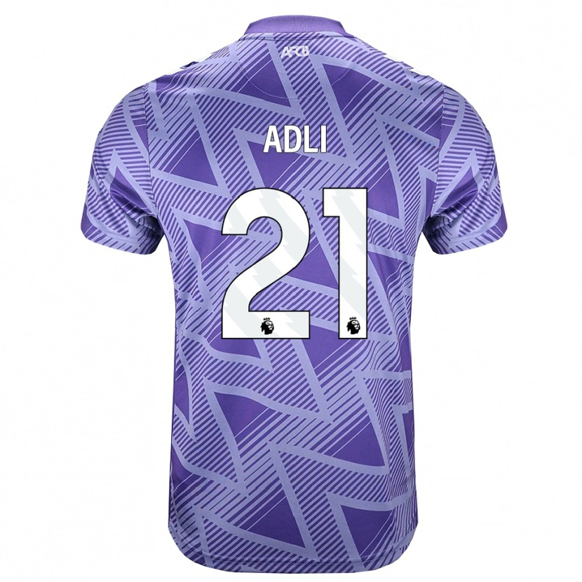 Danxen Criança Camisola Amine Adli #21 Palevioletred Branco Alternativa 2026/27 Camisa Brasil