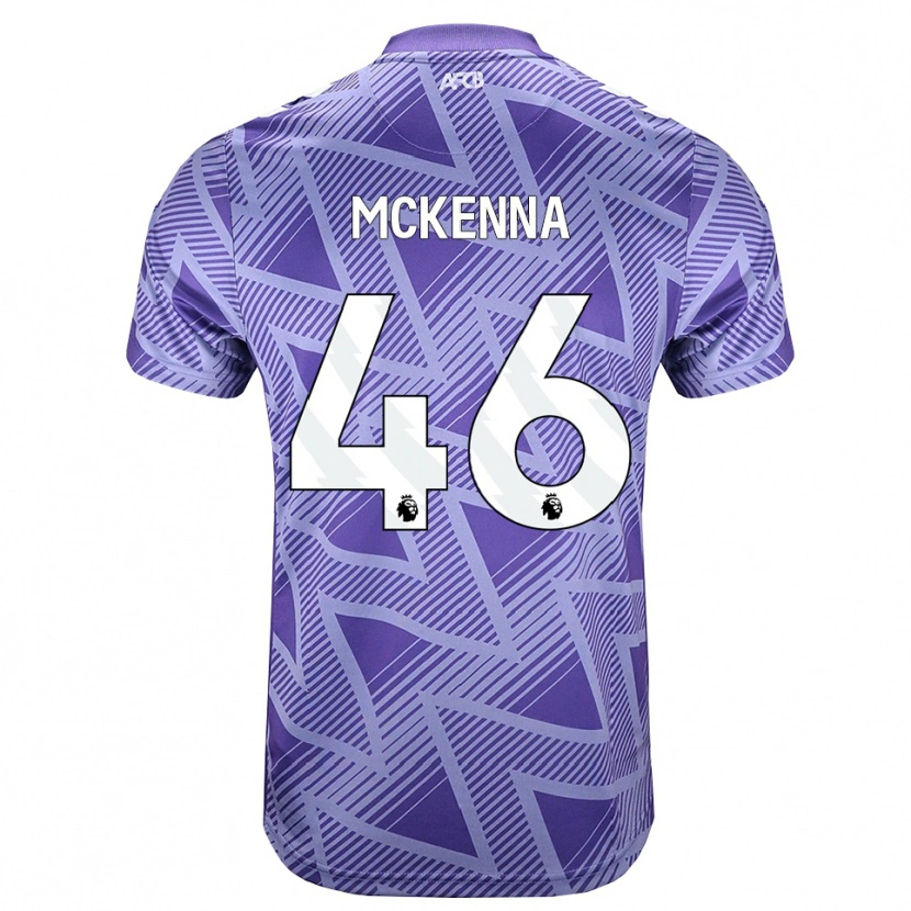 Danxen Criança Camisola Callan Mckenna #46 Palevioletred Branco Alternativa 2026/27 Camisa Brasil