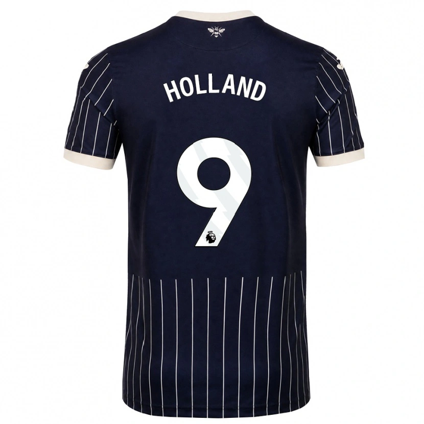 Danxen Criança Camisola Isaac Holland #9 Preto Branco Alternativa 2026/27 Camisa Brasil